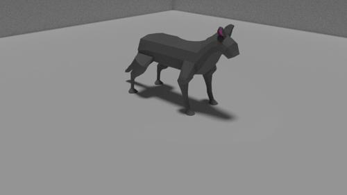 low-poly cat preview image